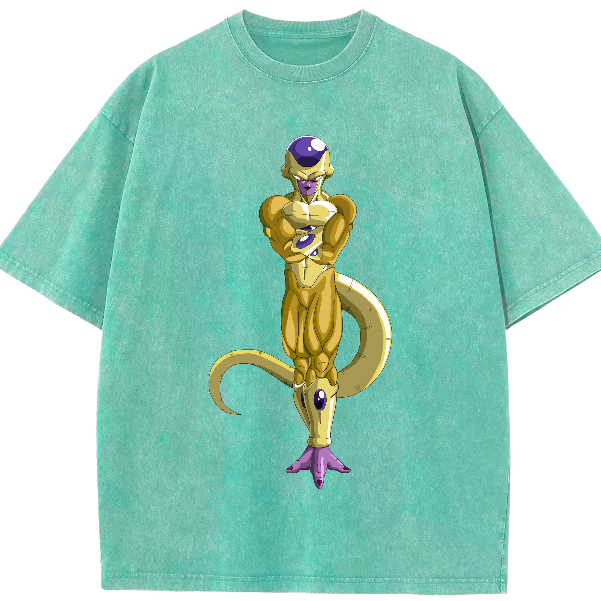 （画像用） ドラゴンボール フリーザ DRAGON BALL Frieza 綿100% ヴィンテージ風 半袖Tシャツ（フロントプリント）